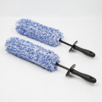 China Long Wheel car wash brush Soft Bristle Car wheel & engine & tire  washing brush Cleaning Brush factory and manufacturers